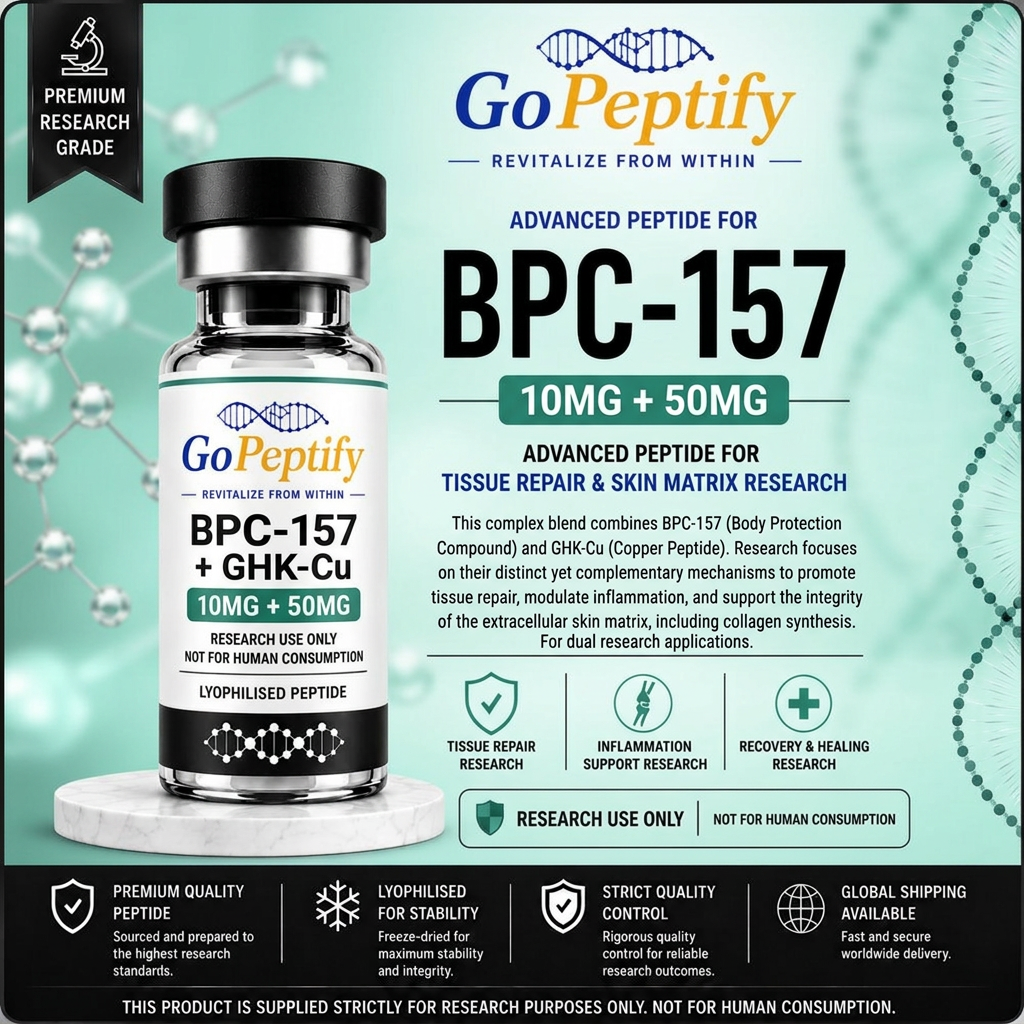 BPC-157 + GHK-Cu research vial
