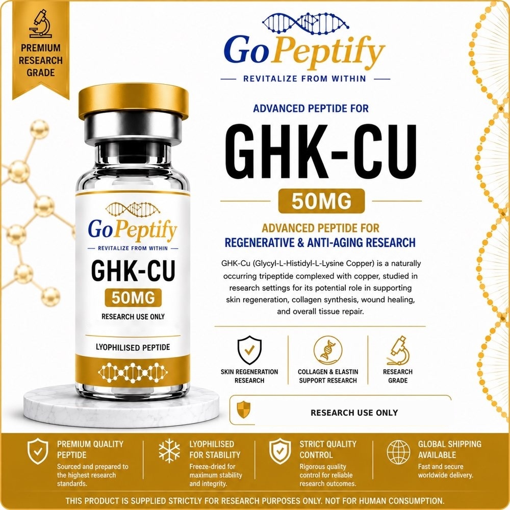 GHK-Cu (Copper Peptide) research vial