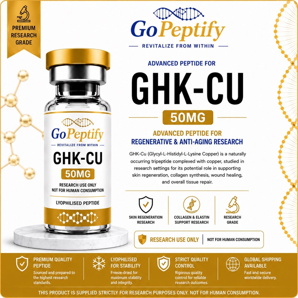 GHK-Cu (Copper Peptide) research vial