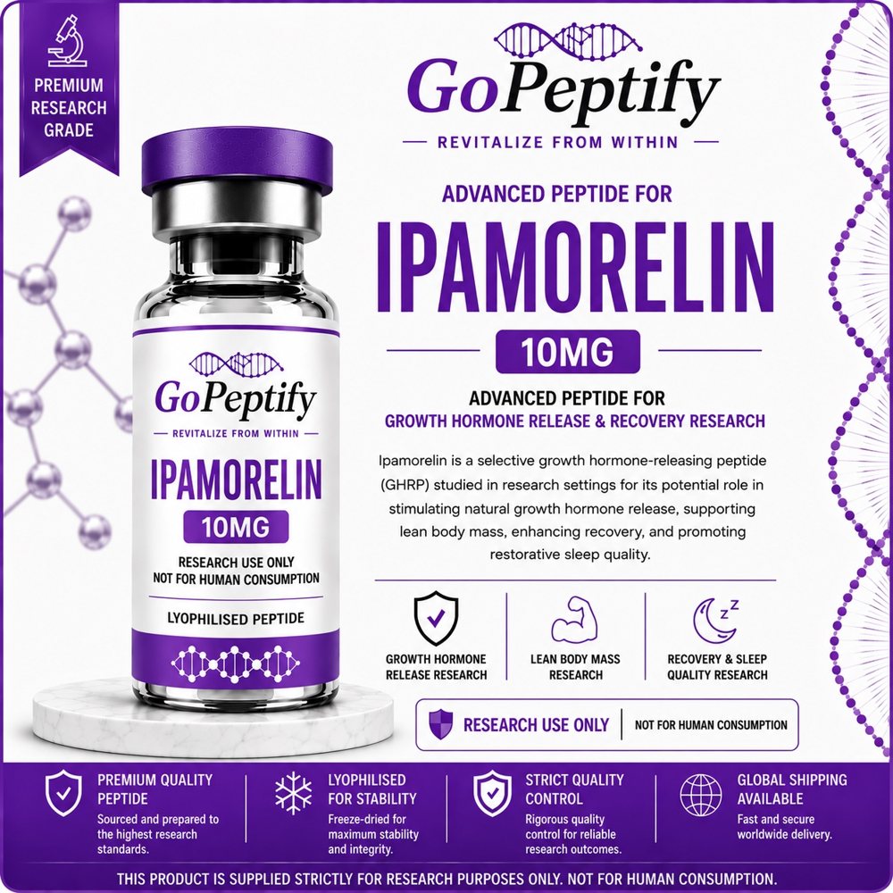 Ipamorelin 5mg/10mg research vial