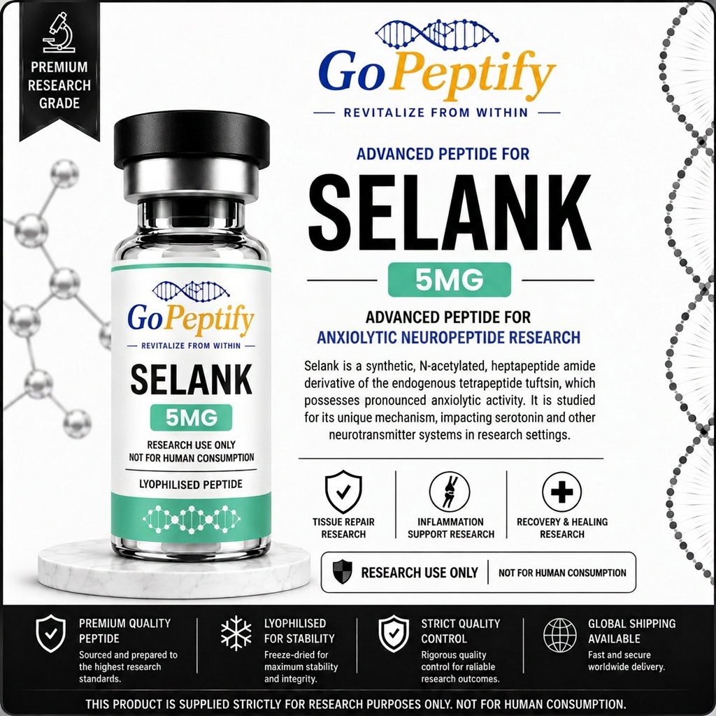 Selank research vial