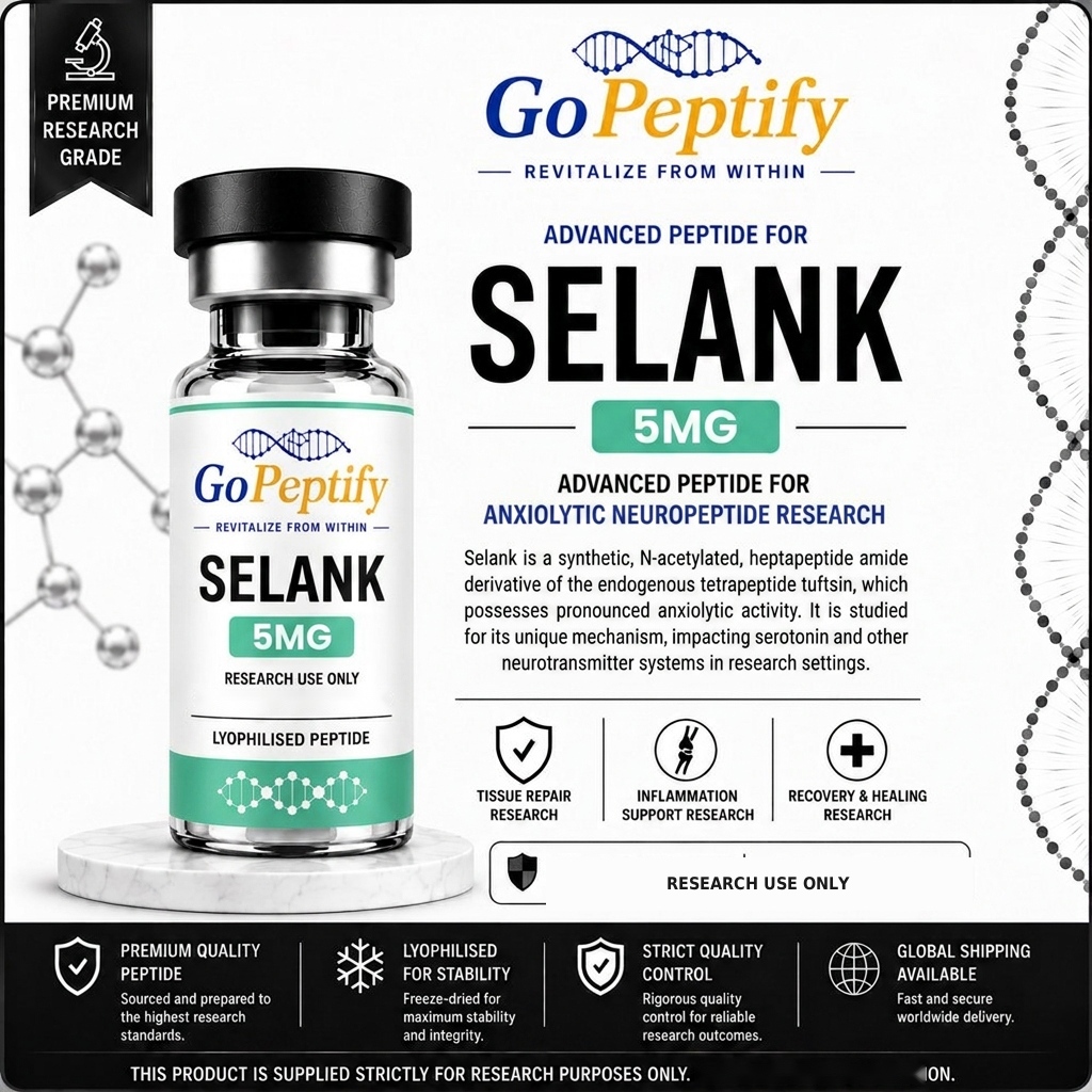 Selank research vial